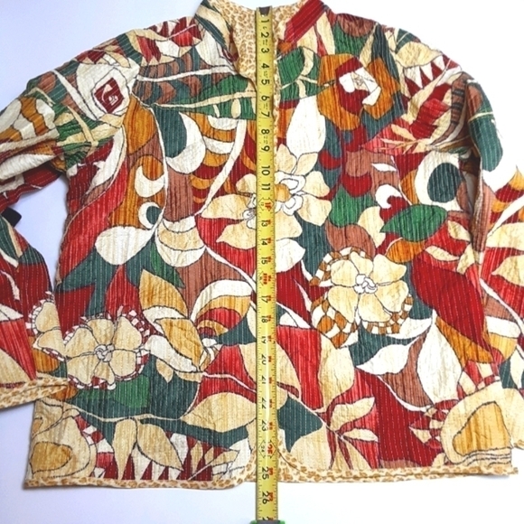NWOT Alfred Dunner Reversible Tapestry Quilted Jacket Art-to-Wear Floral Size 10 - Picture 6 of 8